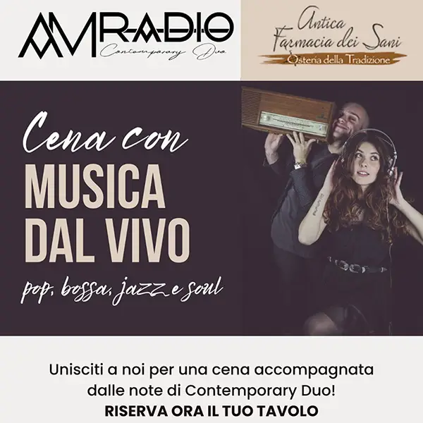 Cena con musica dal vivo Contemporary Duo